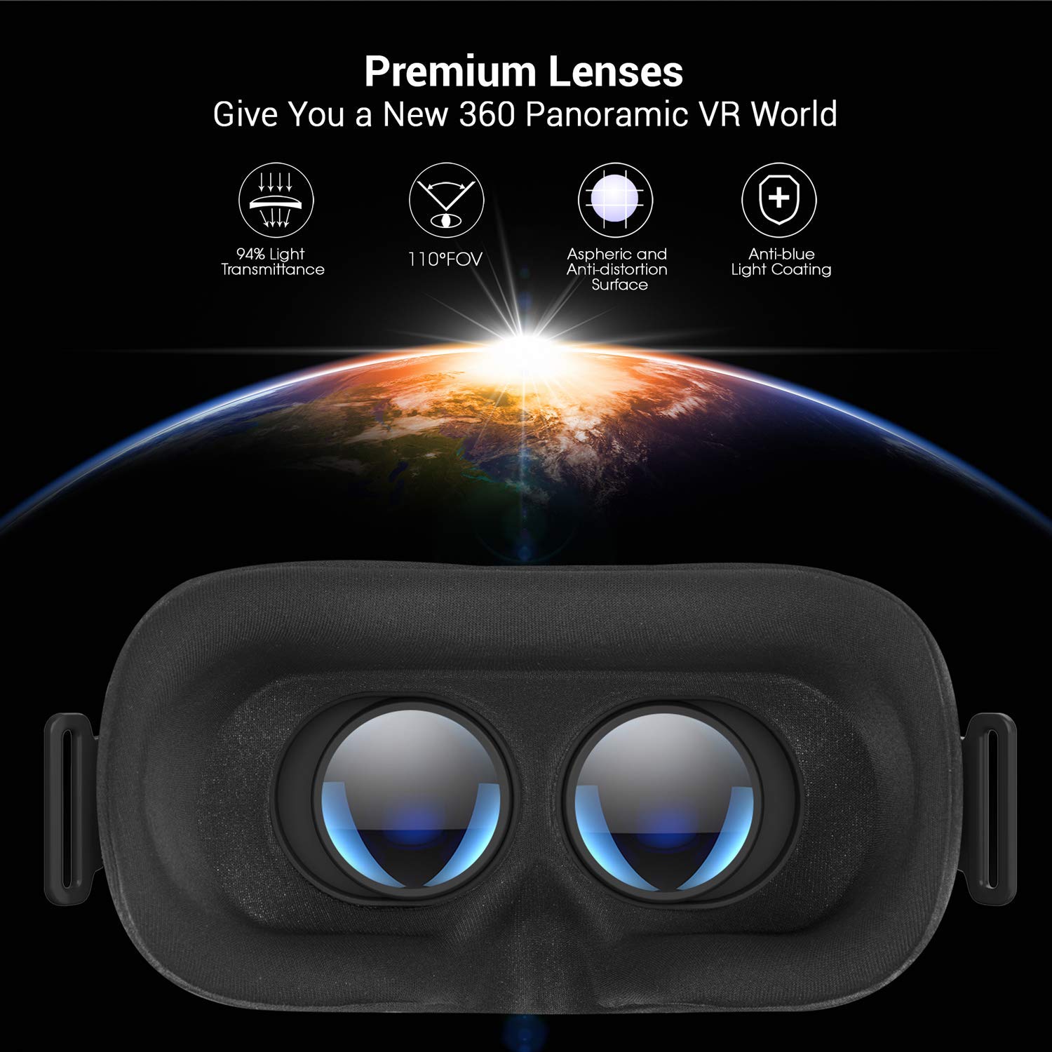Phones w/4.7-6.8in Screen VR Carrying Case for Oculus Quest/Oculus Go DESTEK V5 VR Headset w/Bluetooth Controller Anti-Blue Light Eye Protected HD Virtual Reality Headset for iPhone for Samsung 