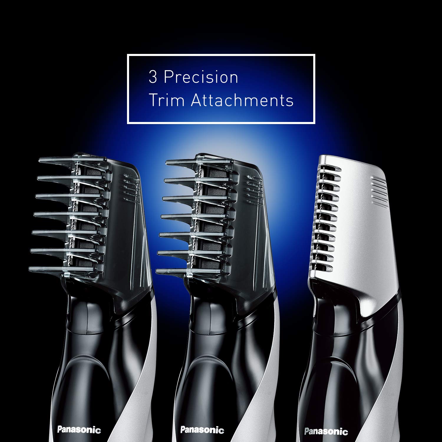 Panasonic Electric Body Groomer  Trimmer for Men ER-GK60-S, Cordless,  Showerproof with 3 Comb Atta…