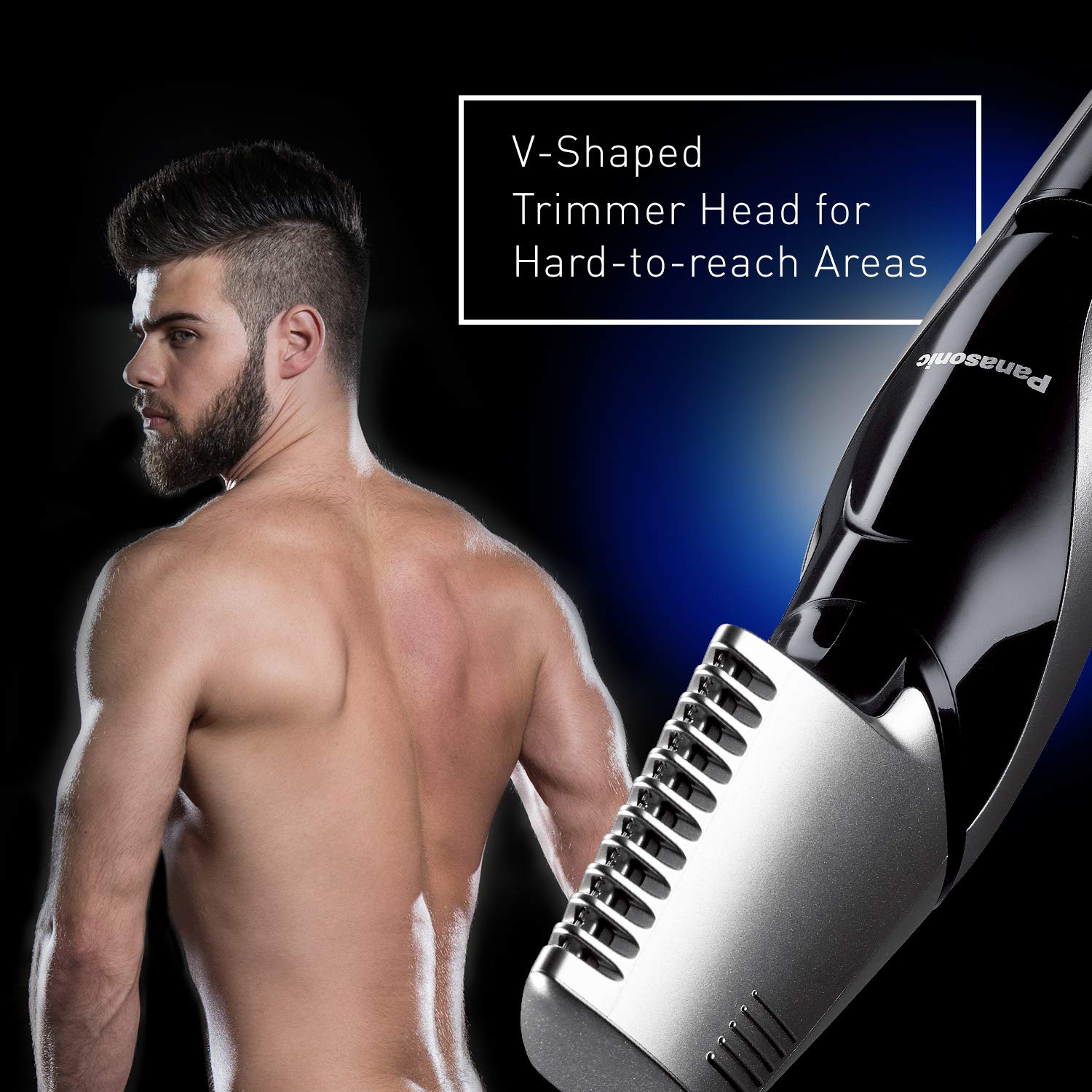 Panasonic Electric Body Groomer  Trimmer for Men ER-GK60-S, Cordless,  Showerproof with 3 Comb Atta…
