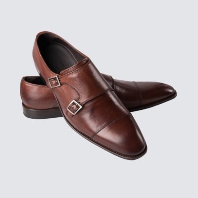 Men's Brown Leather Monk Shoe